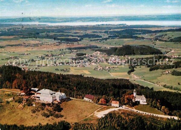 Maria Eck Fliegeraufnahme Kloster mit Wallfahrtsk