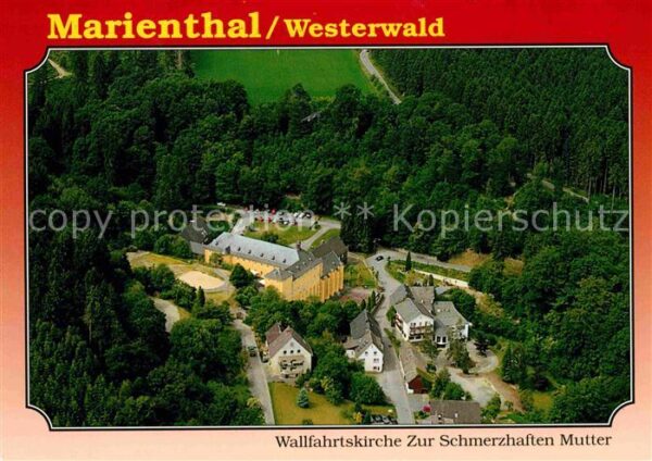 Marienthal Westerwald Fliegeraufnahme Wallfahrtskirche zur sc