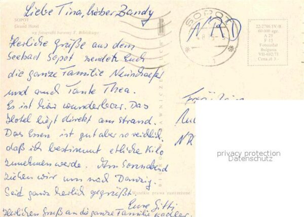 Zoppot Sopot Grand-Hotel – Bild 2