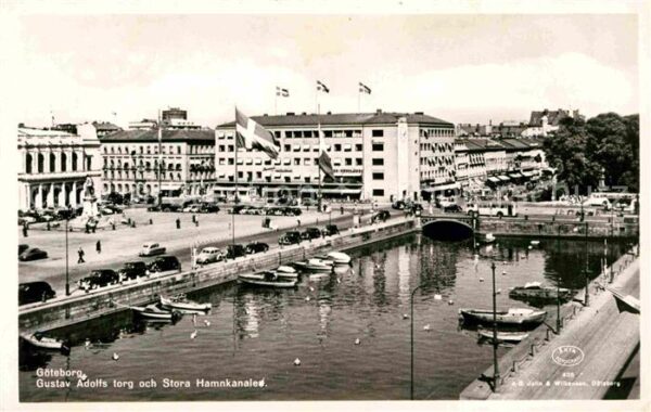 Goeteborg Gustav Adolfs torg och Stora Hamnkanale