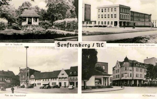Senftenberg Niederlausitz Platz der Freundschaft HO-Kaufhaus Berg