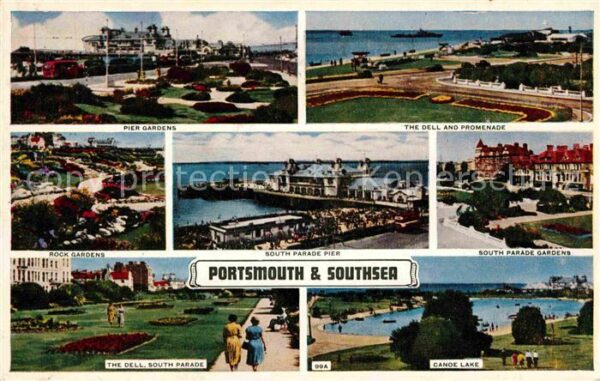 Southsea Pier gardens rock gardens Dell. South P