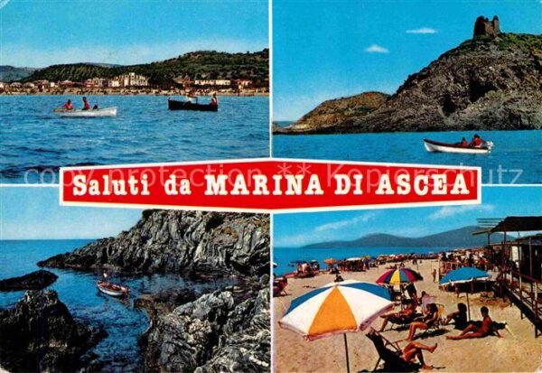 Marina di Ascea Strand Boot Bucht