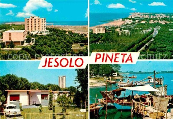 Jesolo Pineta Boot Fliegeraufnahme