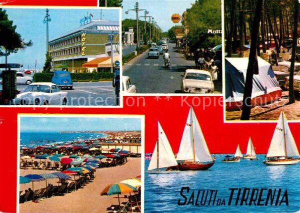 Tirrenia Strand Campingplatz Segelboot