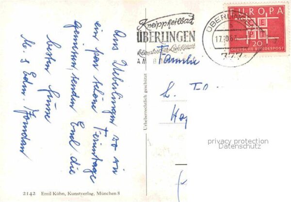 Ueberlingen Bodensee Künstlerkarte – Bild 2