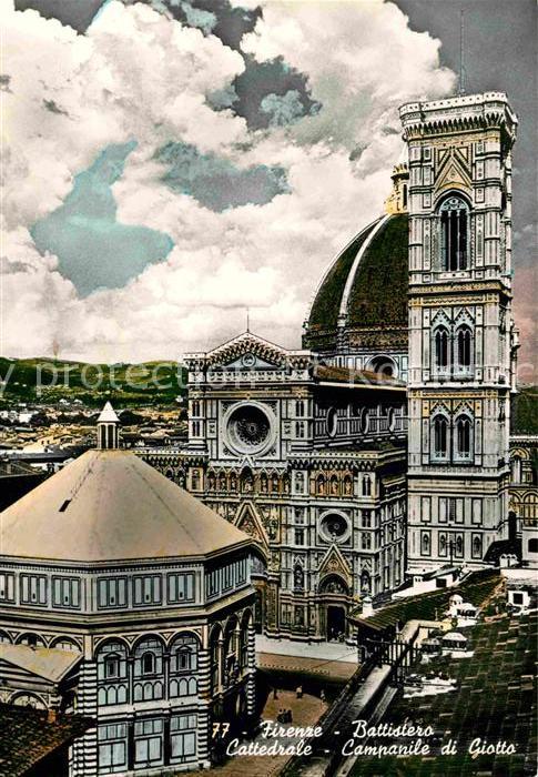 Firenze Florenz Baptistere Cathedrale Clocher de Giotto