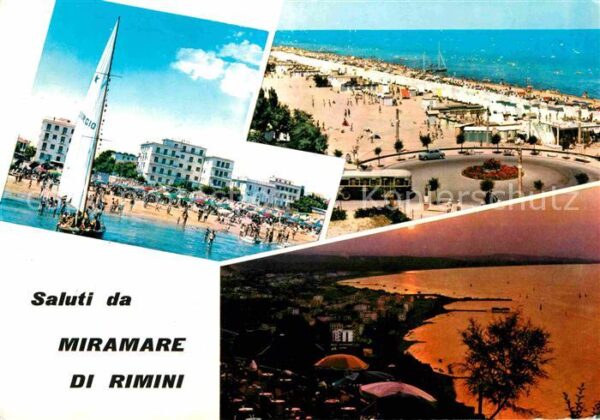 Miramare di Rimini  Strand Segelboot