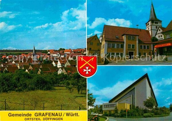 Doeffingen Rathaus evangelische Martinskirche kath