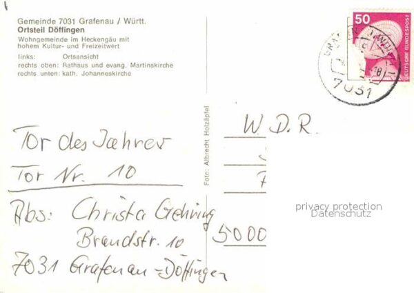 Doeffingen Rathaus evangelische Martinskirche kath – Bild 2