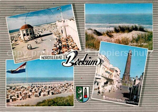 Borkum Strandstrasse Leuchtturm Wandelhalle Mu
