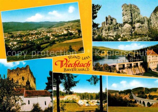 Viechtach Bayerischer Wald Ruine Talsperre Brücke Campingplatz