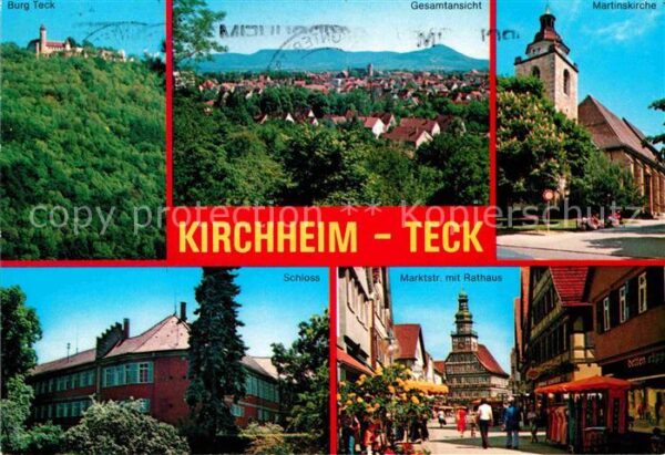 Teck Martinskirche Marktstrasse Rathaus Schl