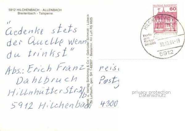 Allenbach Siegen Breitenbach-Talsperre Fliegeraufnahme – Bild 2