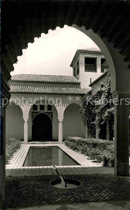 Malaga Andalucia Alcazaba Patio de la Alberca