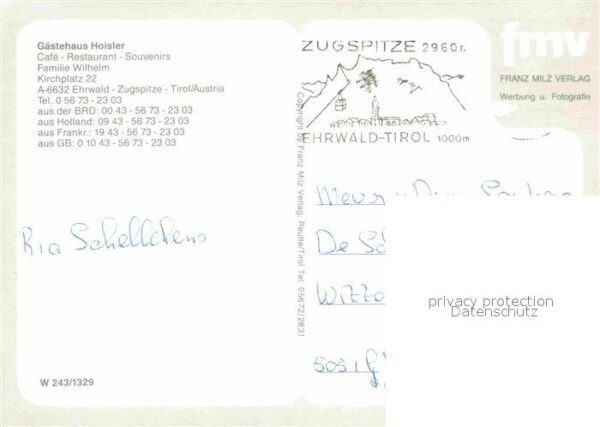 Ehrwald Tirol Gästehaus Hoisler – Bild 2
