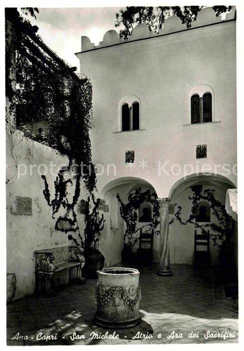 Anacapri San Michele Atrio e Ara dei Sacrifici