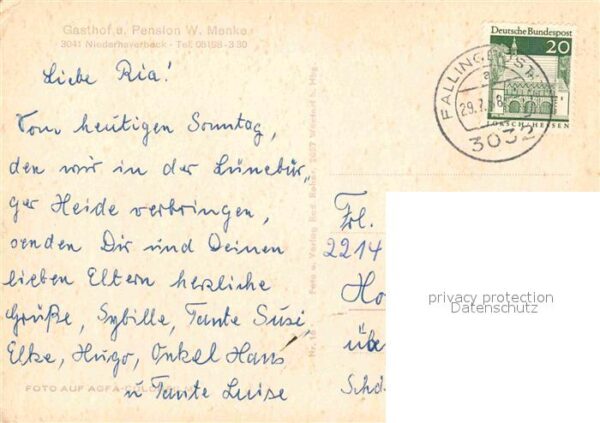 Niederhaverbeck Pension Albers Jungemann Heidschnucken – Bild 2