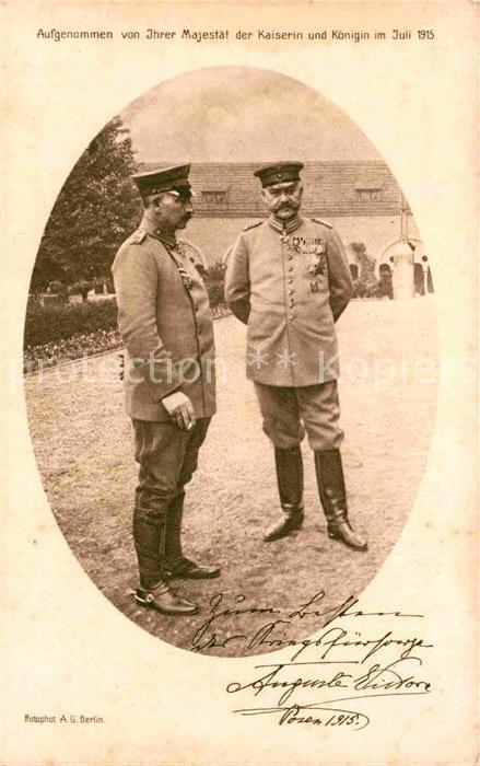 Hindenburg Wilhelm II. Rotes Kreuz
