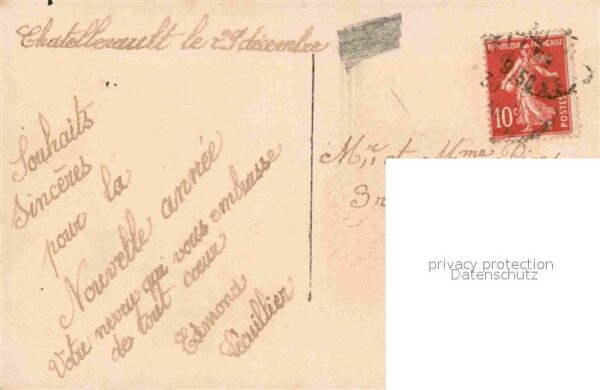 Verlag DIX Paris Nr. 2064/5 Neujahr Veilchen – Bild 2