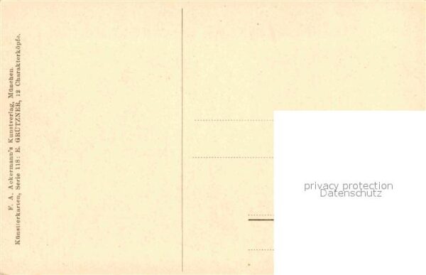 Verlag Ackermann Kuenstlerpostkarte Nr. 1483 Ed. Grützner Sir John Falstaff – Bild 2