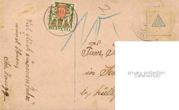 Foto NPG Nr. 7053/4 Neujahr Schornsteinfeger Kind Gl – Bild 2