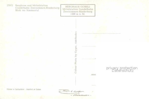 Seilbahn Zweisimmen-Rinderberg Simmental Berghau – Bild 2