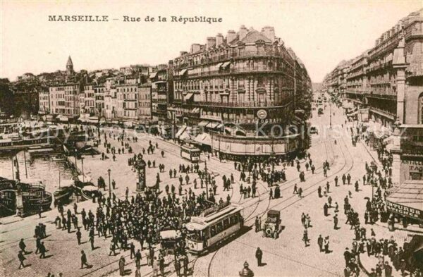 Strassenbahn Marseille Rue de la Republique