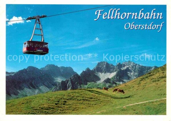 Seilbahn Fellhorn Oberstdorf Birgsautal