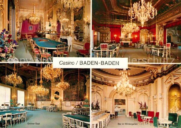Casino Spielbank Baden-Baden Roter Saal Grüner Saal Pomp