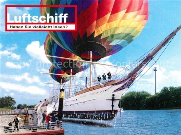 Schiffe Ships Navires Deutschland Heissluftballon Zukunfts-Pu
