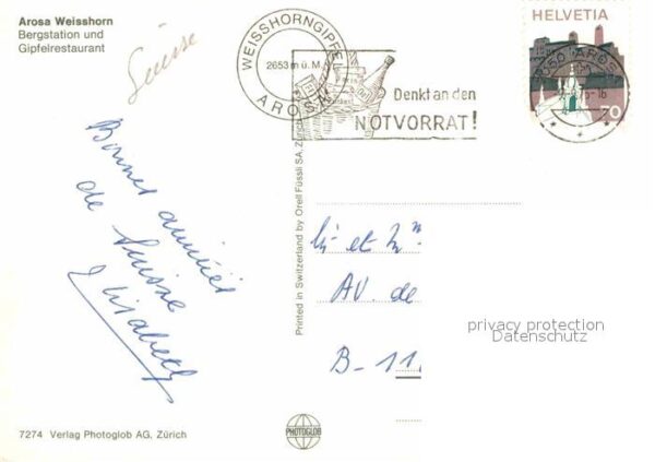 Seilbahn Arosa Weisshorn Bergstation Gipfelresta – Bild 2