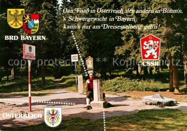 Grenze Douane Zoll Dreisessel Dreiländereck Bayern Österre