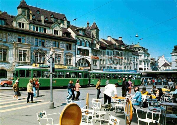 Strassenbahn Basel Barfüsserplatz