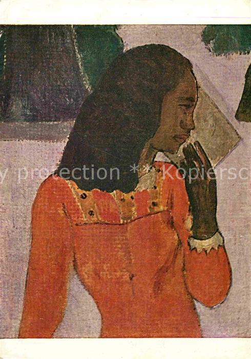Kuenstlerkarte Paul Gauguin Ta Matete