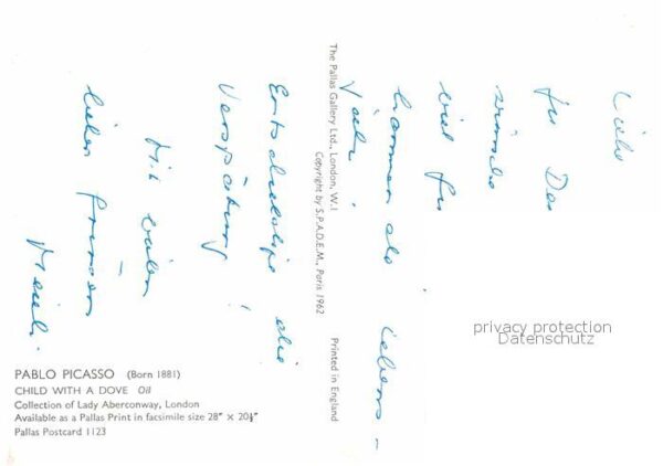 Picasso Pablo Child with a Dove – Bild 2