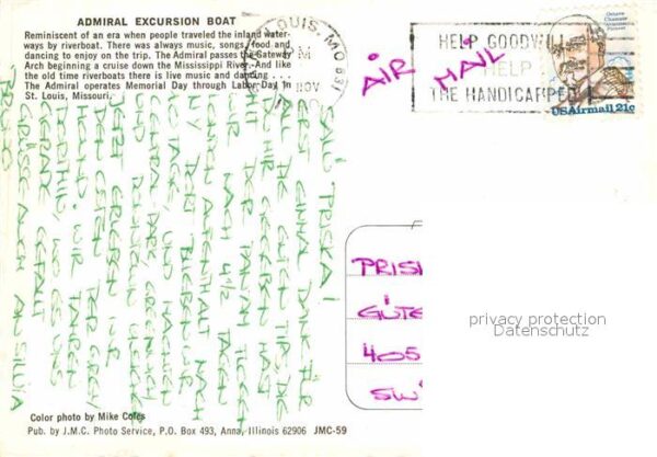 Schiffe Ships Navires Admiral Excursion Boat St. Louis Missou – Bild 2