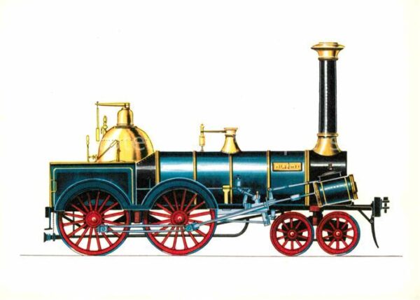 Lokomotive Jaxt 1845 Zeichnung Swoboda