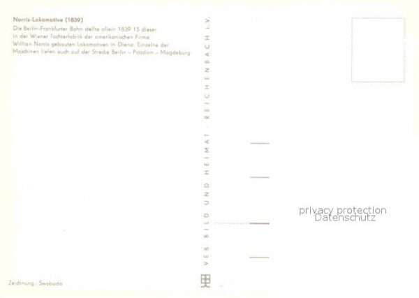 Lokomotive Norris 1839 Zeichnung Swoboda – Bild 2