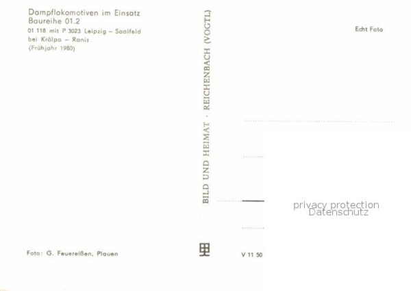 Lokomotive 01118 Krölpa-Ranis – Bild 2