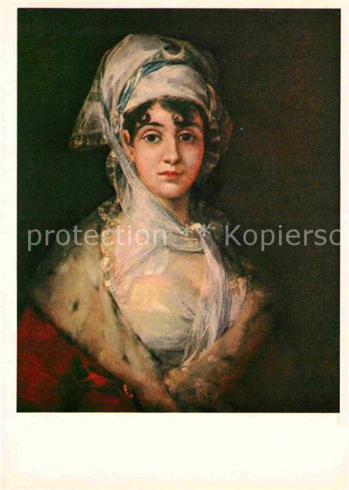 Kuenstlerkarte Alte Kuenstler Francisco de Goya Portrait of Antonia Z