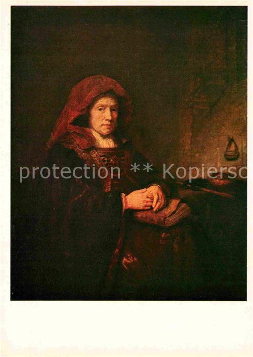 Rembrandt Portrait of an Old Woman with Spectacle