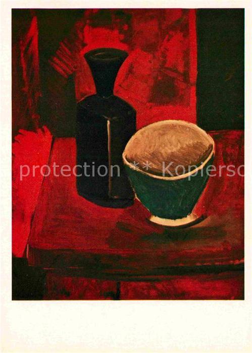 Picasso Pablo Green Bowl and Black Bottle 1908