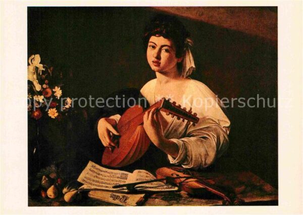 Michelangelo The Lute Player Der Lautenspieler