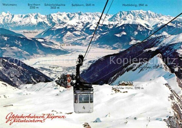 Seilbahn Gletscherbahn Kaprun Kitzsteinhorn Kref