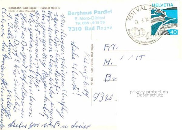 Seilbahn Bad Ragaz Pardiel Rheintal – Bild 2