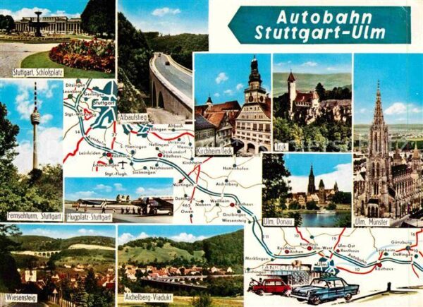 Autobahn Stuttgart-Ulm Autobahn-Rasthaus Leiphei