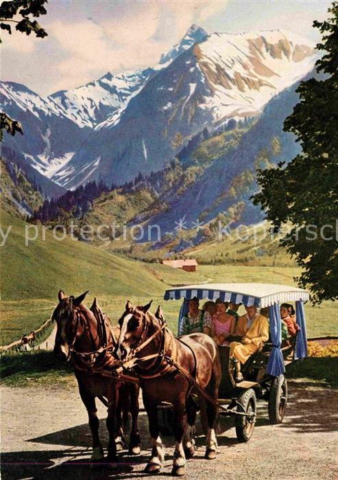 Pferdekutschen Stellwagen Trettachspitze