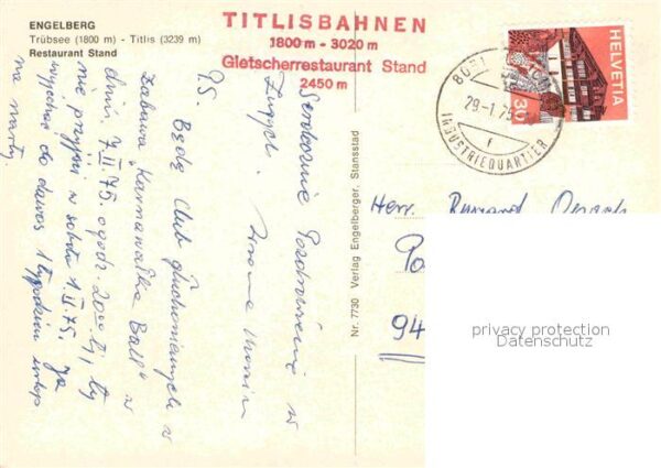 Seilbahn Trübsee-Titlis Engelberg Restaurant Sta – Bild 2