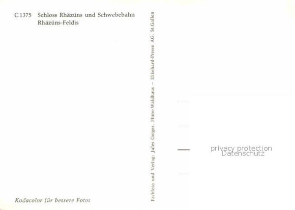 Seilbahn Rhäzüns-Feldis Schloss Rhäzüns – Bild 2